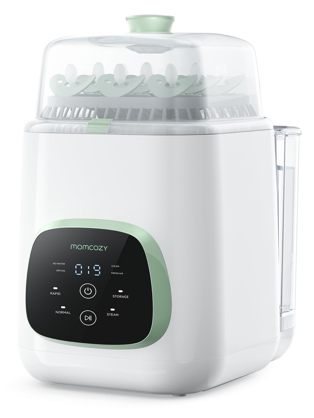 momcozy White & Mint Baby Bottle Sterilizer
